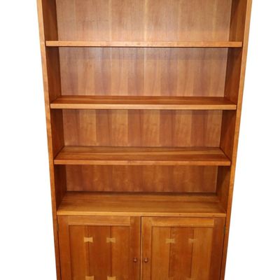 Sale Photo Thumbnail #21: Stickley solid cherry bow tie inlaid bookcase - match 519