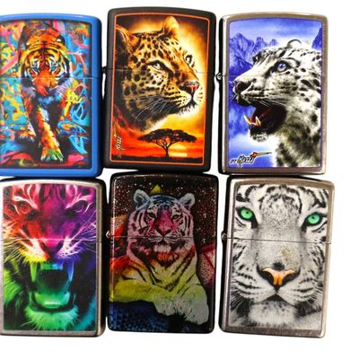 Sale Photo Thumbnail #177: 6 vintage Zippo lighters
