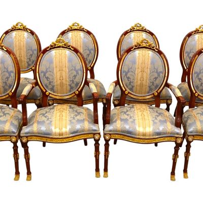 Sale Photo Thumbnail #2: Mariner 1893 Louis Revival Set of 8 Chairs