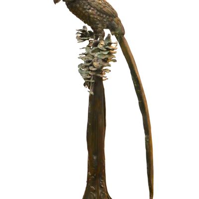 Sale Photo Thumbnail #43: MCM Monumental 68" Bronze Phoenix Sculpture Moser