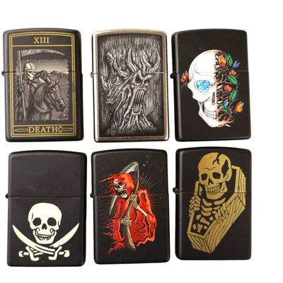Sale Photo Thumbnail #190: 6 vintage Zippo lighters