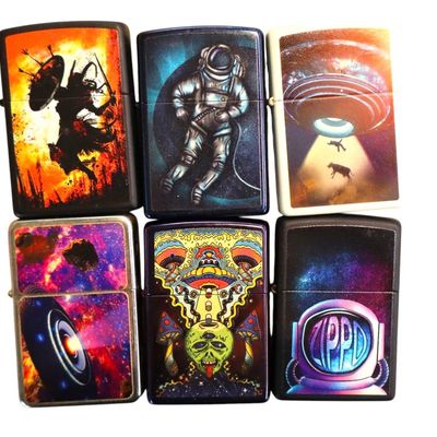 Sale Photo Thumbnail #166: 6 vintage Zippo lighters