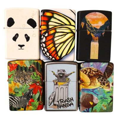Sale Photo Thumbnail #170: 6 vintage Zippo lighters