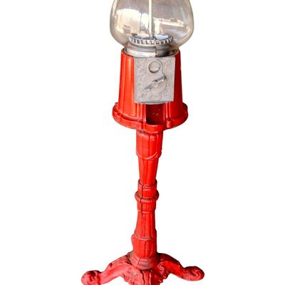 Sale Photo Thumbnail #258: Vintage bubble CI base gumball machine