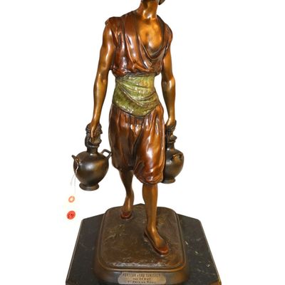 Sale Photo Thumbnail #97: 19thC Bronze Garanti Au Titre Paris Tunisian Figure