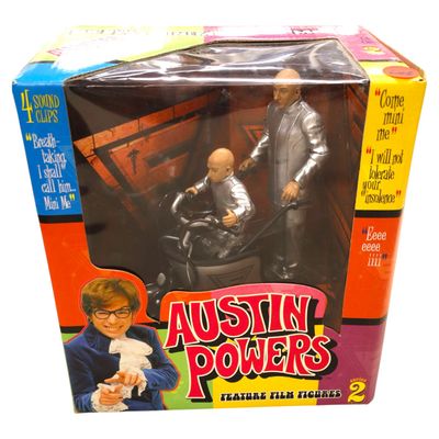 Sale Photo Thumbnail #114: Austin Powers Dr. Evil and Mini Me Action Figure new in unopened box.