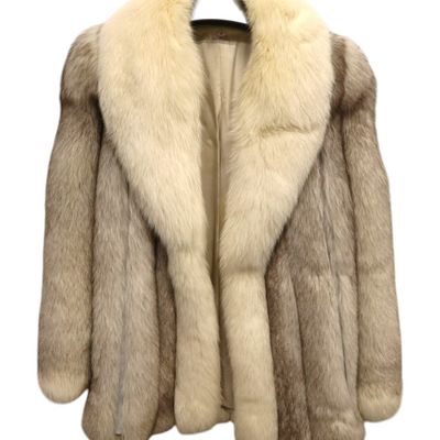 Sale Photo Thumbnail #72: Vintage Saga Fox Finland Blue Silver Fur Jacket