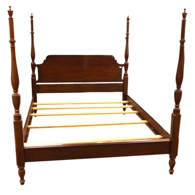 Sale Photo Thumbnail #221: Henkel Harris Solid Mahogany Queen 4-Poster Bed