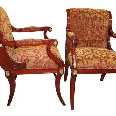 Sale Photo Thumbnail #273: Pair Infinity Furniture Italian Lacquer Armchairs