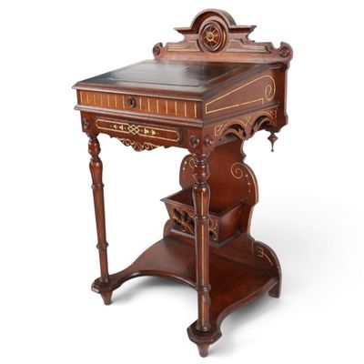 Sale Photo Thumbnail #4: Aesthetic Movement Walnut Writing Desk