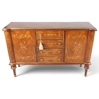 Sale Photo Thumbnail #87: French Floral Marquetry Side Cabinet