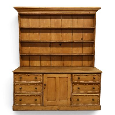 Sale Photo Thumbnail #83: English Country Pine Dresser & Rack