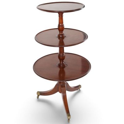 Sale Photo Thumbnail #23: Regency Mahogany Three-Tier Dumbwaiter