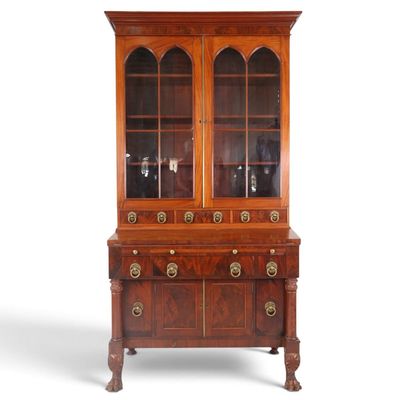 Sale Photo Thumbnail #43: Classical Mahogany Secretary Bookcase
