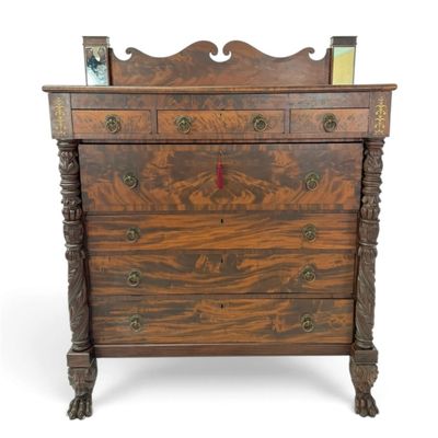 Sale Photo Thumbnail #65: Classical Mahogany Chest with Mirrors