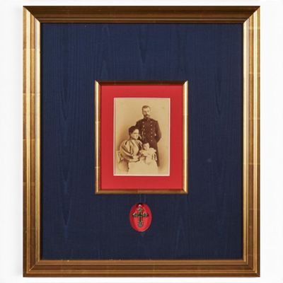 Sale Photo Thumbnail #34: Romanov Family Photograph & Enamel Cross