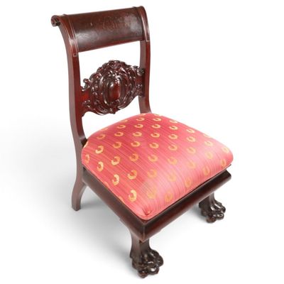 Sale Photo Thumbnail #138: Classical Revival Mahogany Side Chair