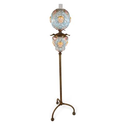 Sale Photo Thumbnail #109: Victorian Porcelain Cherub Piano Lamp