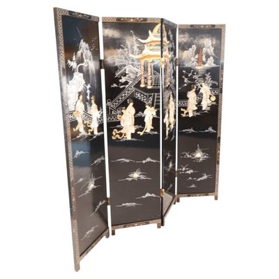 Sale Photo Thumbnail #96: Chinese Mother-of-Pearl Lacquer Screen