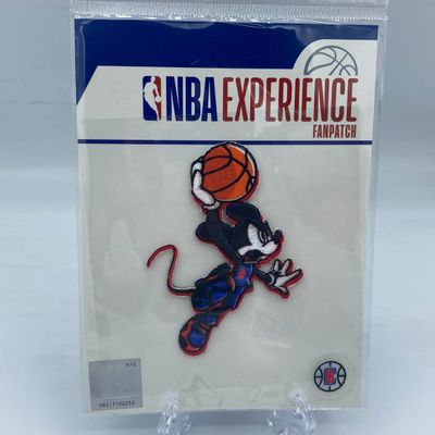 Sale Photo Thumbnail #226: Basketball Mickey Mouse In Blue Uniform Nba Experience Patch