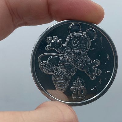 Sale Photo Thumbnail #232: Astronaut Mickey Disneyland 70th Anniversary Medallion