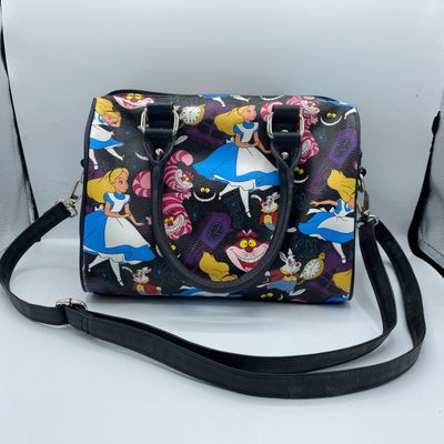 Sale Photo Thumbnail #10: Disney Loungefly Alice In Wonderland Purse With Crossbody Strap