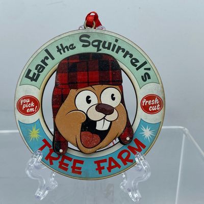Sale Photo Thumbnail #87: Earl The Squirrel Tree Farm Ornament