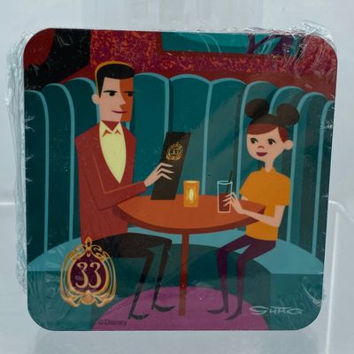Sale Photo Thumbnail #88: Club 33 Coaster Set Featuring Art By Shag. Includes Stand
