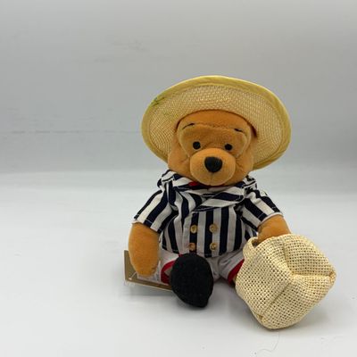 Sale Photo Thumbnail #118: Disney Store Euro Beanbag Plush ‘Regatta Pooh’ Market Hat & Bag