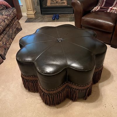 Sale Photo Thumbnail #38: Scallop Ottoman