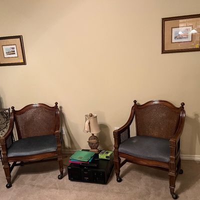 Sale Photo Thumbnail #24: Cane back chairs