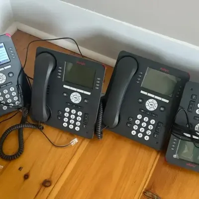 Group of Four Avaya Office Telephones ($7.81)