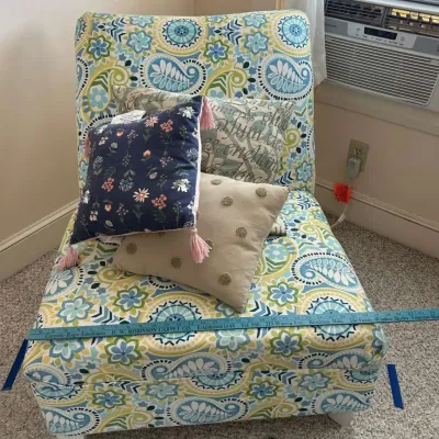 Upholstered Accent Chair with Pillow