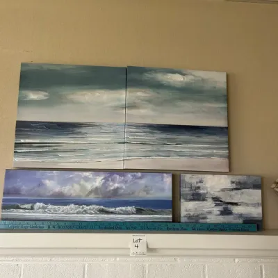 Ocean themed wall hangings, 4 pieces ($7.81)