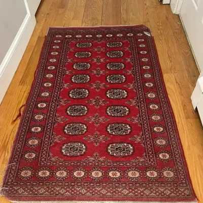 Red Oriental-Style Rug ($7.81)