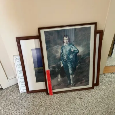 Group of Four Framed Decorative Wall Art Pieces