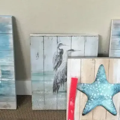 4 Nautical themed wall prints ($7.81)