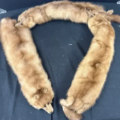 Vintage Nigbor Furs Light Brown Genuine Fur Stole