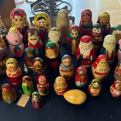Large Lot Of Nesting Dolls