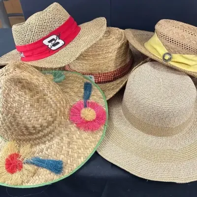 Collection Of Vintage And Decorative Women’s Straw Hats