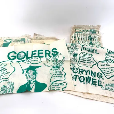 Sale Photo Thumbnail #204: Lot 204 Vintage golf towels