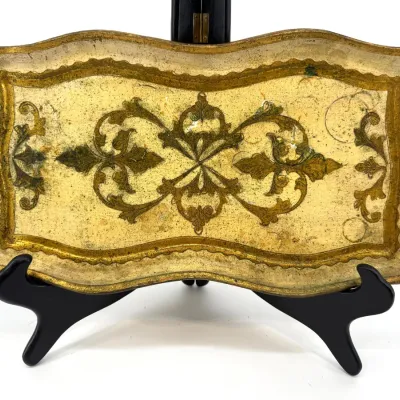 Sale Photo Thumbnail #255: Lot 255 Vintage Italian Florentine tray