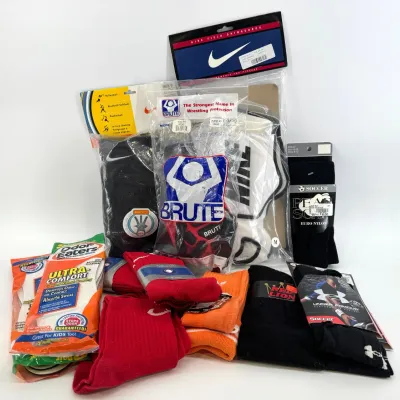 Sale Photo Thumbnail #239: Lot 239 Vintage new in package Nike, Adidas, & more