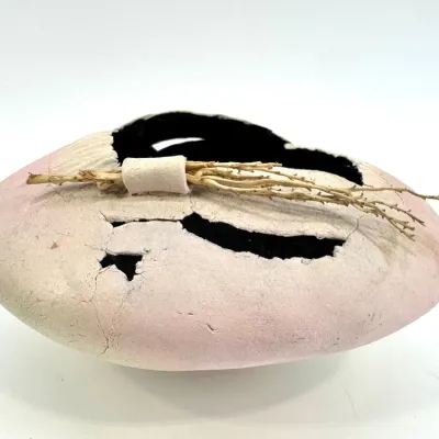 Sale Photo Thumbnail #233: Lot 233 Signed pottery vessel