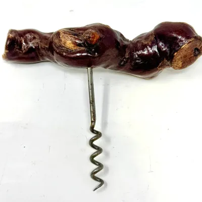 Sale Photo Thumbnail #164: Lot 164 French Burlwood corkscrew