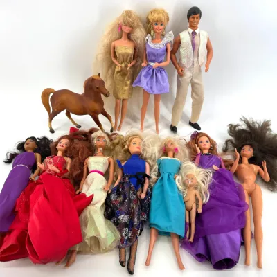 Sale Photo Thumbnail #240: Lot 240 Vintage Barbie Dolls, Ken dolls, Breyer Horse & more
