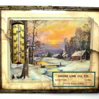 Sale Photo Thumbnail #167: Lot 167 Antique advertising thermometer 