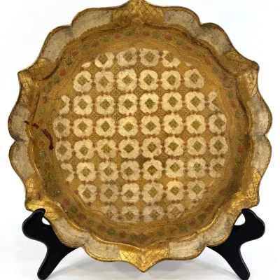 Sale Photo Thumbnail #253: Lot 253 Vintage Italian Florentine tray