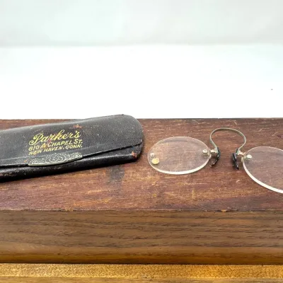 Sale Photo Thumbnail #177: Lot 177 Antique Pince-nez glasses