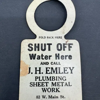 Sale Photo Thumbnail #259: Lot 259 advertising tag